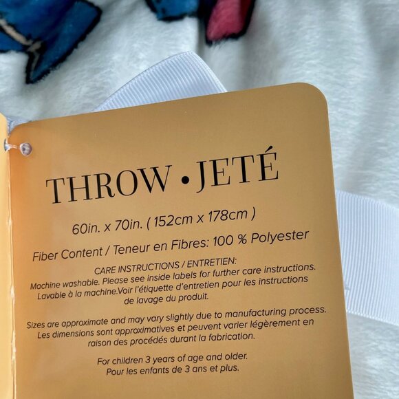 NEW WITH TAGS Disney Winnie the Pooh Character Blanket - Pooh, Eeyore, Tigger - Picture 3 of 3